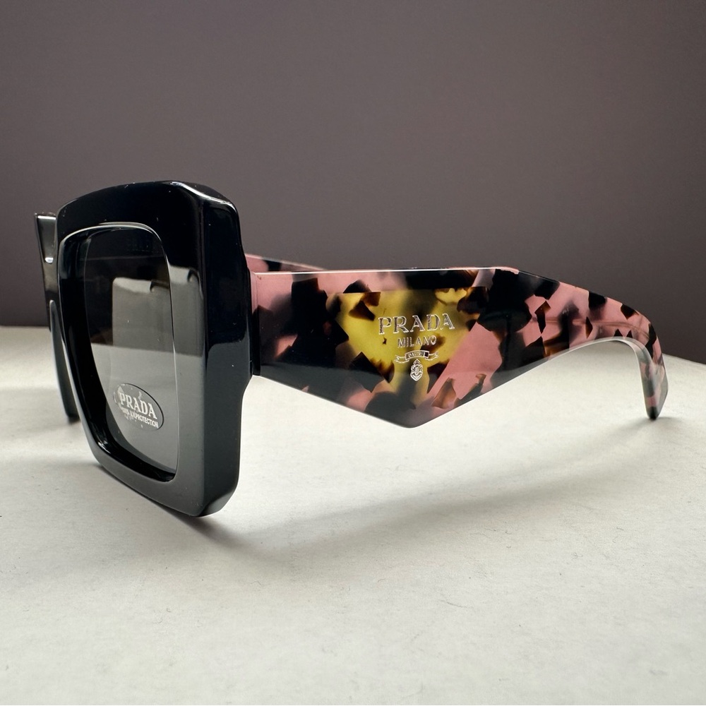 Prada Black and Pink Tortoise Women's Glasses